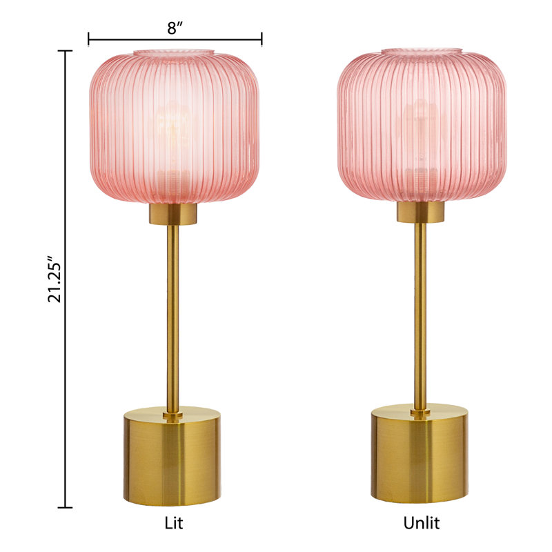 Gracieleigh Metal Table Lamp, Pink
