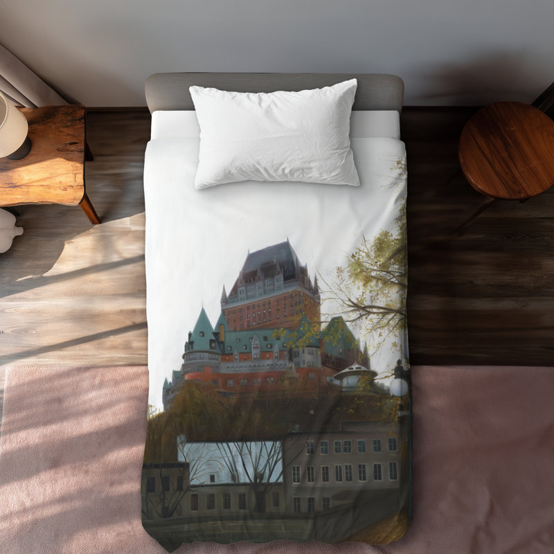 Le château de Frontenac Autumn Duvet Cover | Office Architecture
