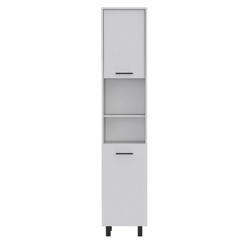 Garde-manger rectangulaire à 2 tablettes Elvon, Blanc