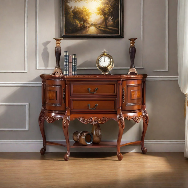 Rural Classical Multifunctional Console Table, 38.58" H x 47.24" W × 19.69" D