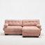 Canapé modulaire avec assise profonde et repose-pieds-865439486