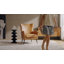 Fauteuil à oreilles en similicuir avec garniture cloutée 30 po Ebbert-647834384