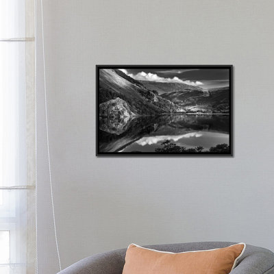 « llyn gwynant i, snowdonia, galles, royaume-uni », reproduction de photo sur toile tendue