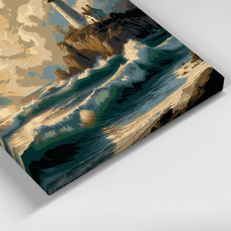 «Coastal Ships Bridge», art mural sur toile grise, H 11 po x l 14 po