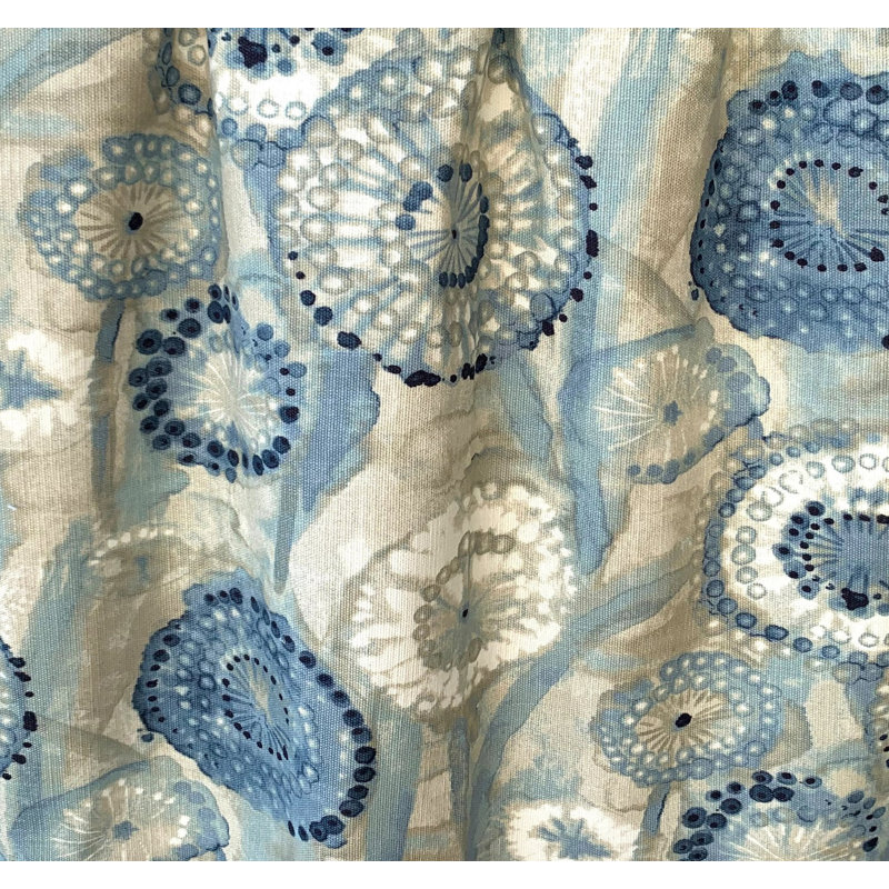Housse de coussin carré 100% coton Majorca Denim, H 15,5 po x l 15,5 po