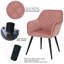 Fauteuil de salle à manger rembourré en velours Transition-69839131