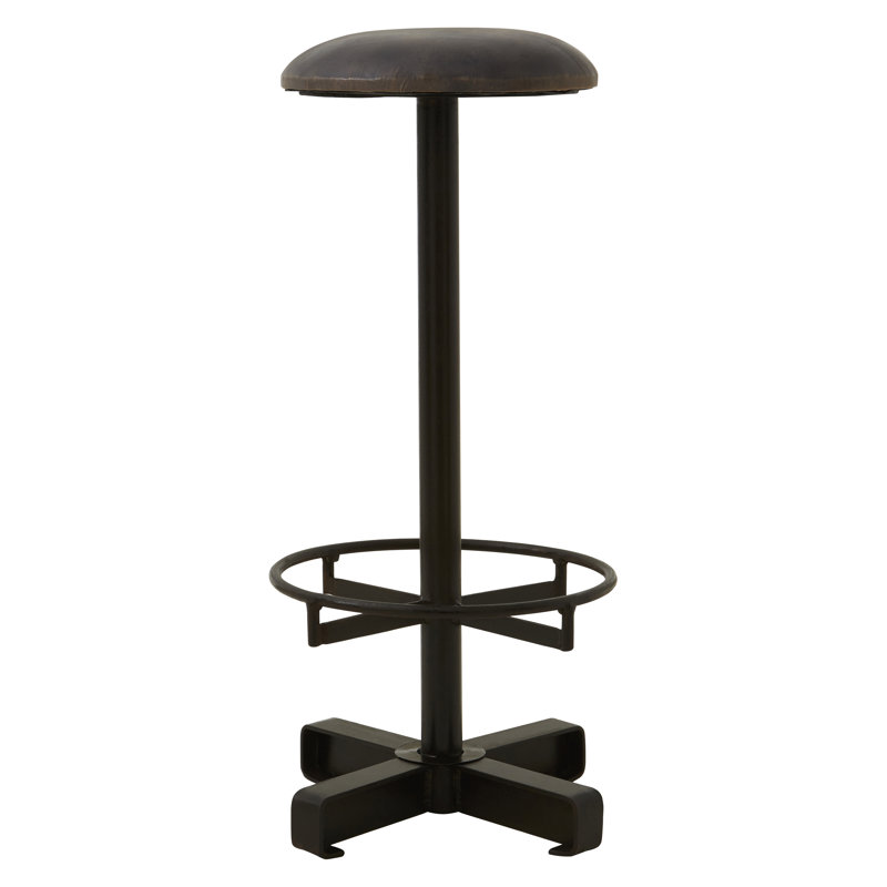 Adlai Counter Stool with Metal Frame, Antique Blue