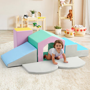 6-piece Soft Foam Climbing Blocks For Toddlers, Baby Play Climber For Nursery, Living Room