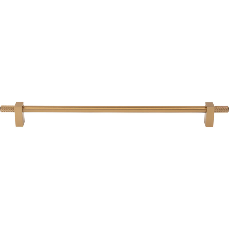 Larkin 4 Knurled Ends Bar Pull, Satin Bronze, 3 3/4"