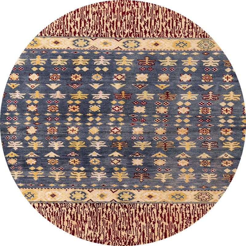 Abstract Indoor Rug, Round 4'