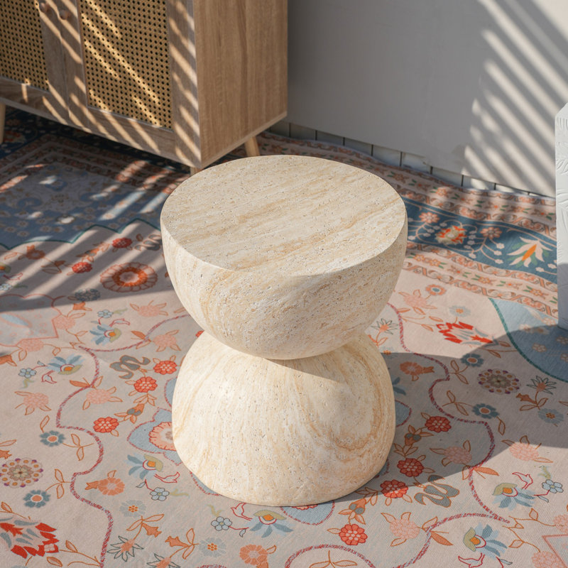 Irregular Magnesium Oxide Side Table