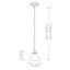 Vanburen 1 - Light Antique Bronze Cone Pendant