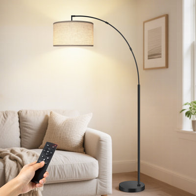 160cm Black Arched Floor Lamp