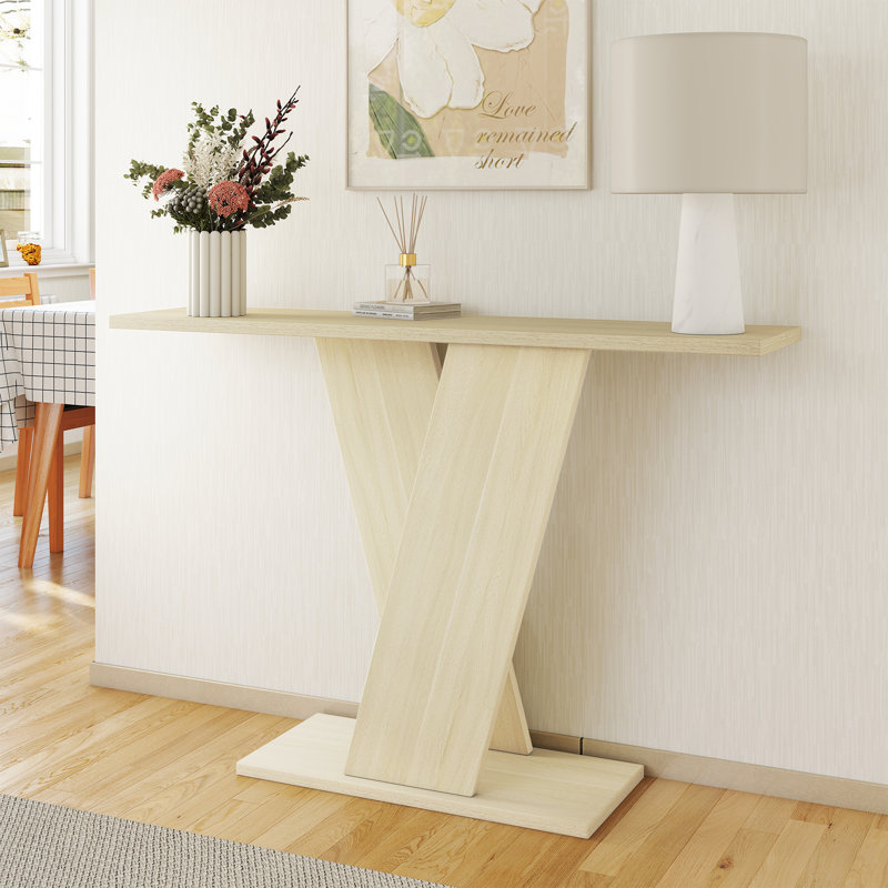 Hanniel Solid Wood Console Table, 51.18" H x 14.76" W x 6.89" D