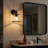 1-light Black Glass Wall Sconce