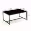 Table basse en verre noir