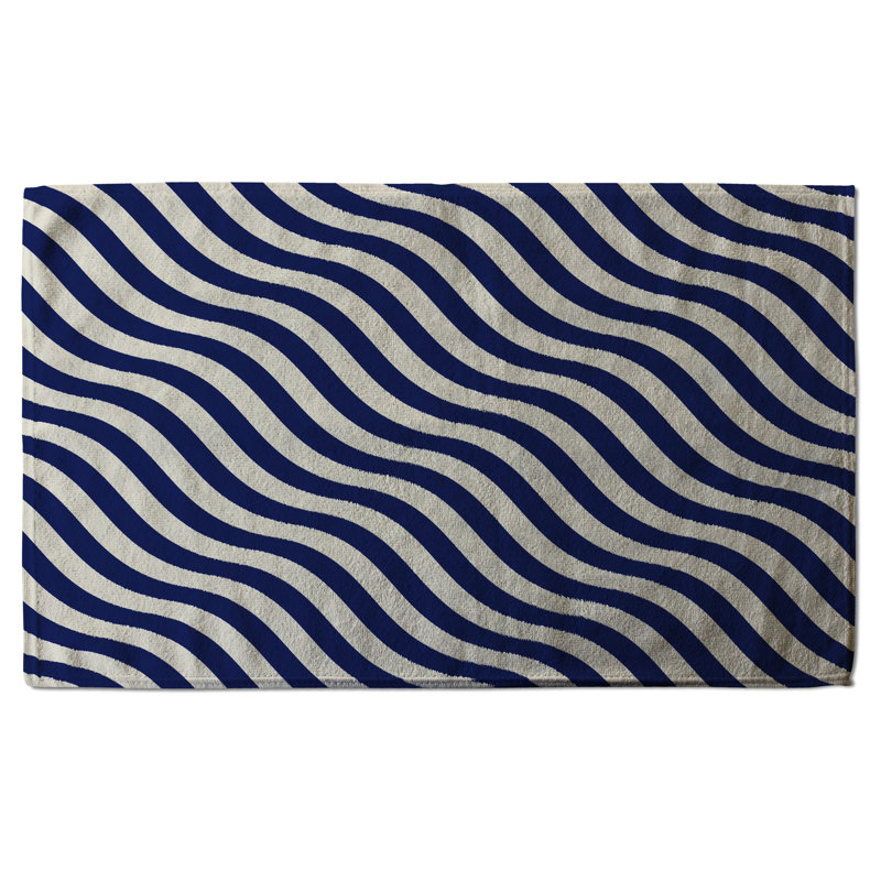 Cotton Stripe Waffle Tea Towel Kitchen Towel