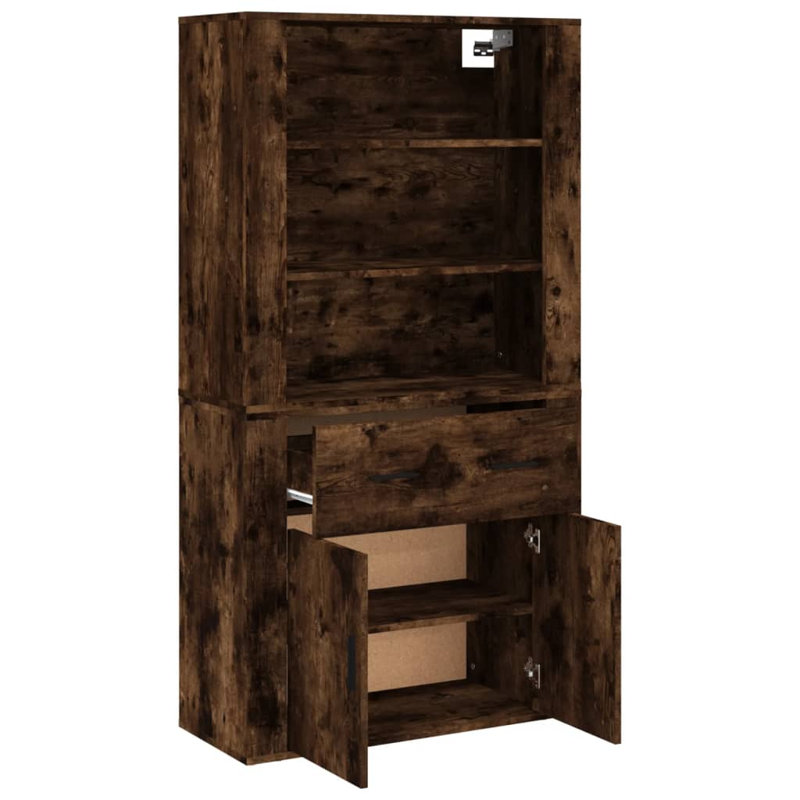 Lashema 33 cm W Highboard, Smoked Oak