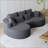 Modern Upholstered Oversized Sectional Sofa-1631733448-1631733449