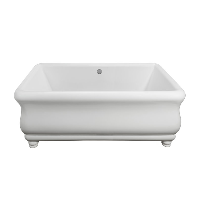 Parisian® 2 72" Freestanding Soaking Bathtub, DoloMatte® Matte White