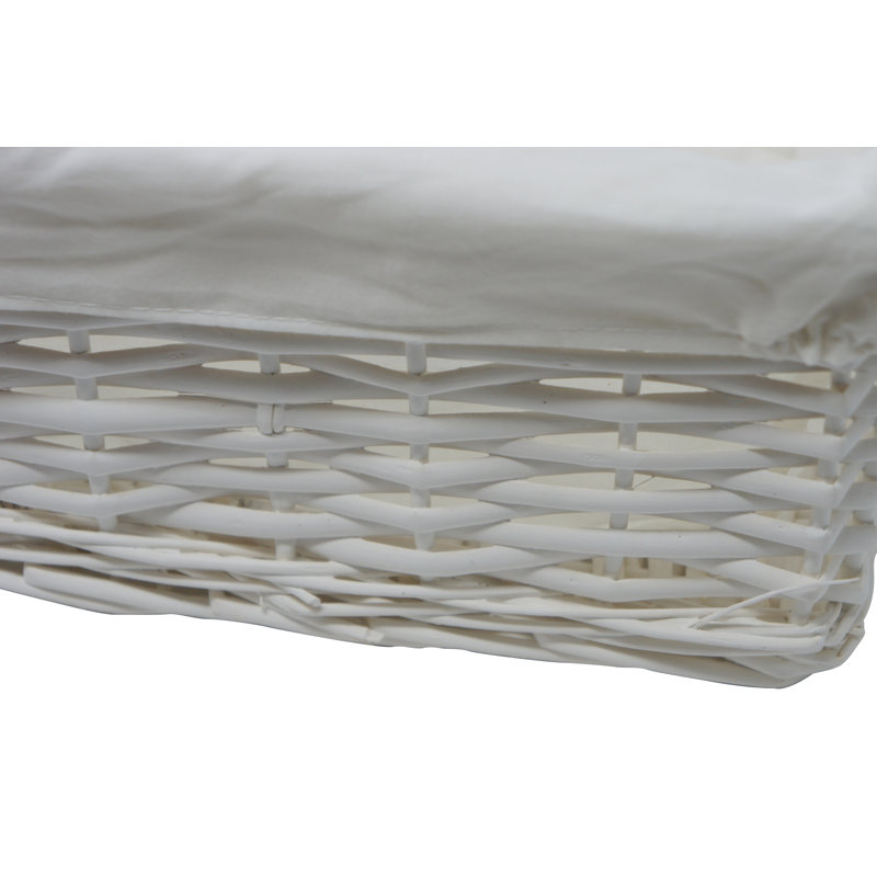 Wicker Laundry Basket, Medium (15cm H x 36cm W x 25cm D)