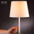 Oxted Classic Floor Lamp, , Elegant Linen Shade, Pull Chain Switch, Luxury Gold Handle, Modern Minimalist Design - Perfect for Living Room, Bedroom, Office-1414832448
