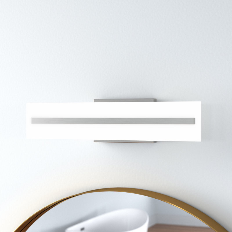 2 - Light Dimmable Vanity Light, Brushed Nickel