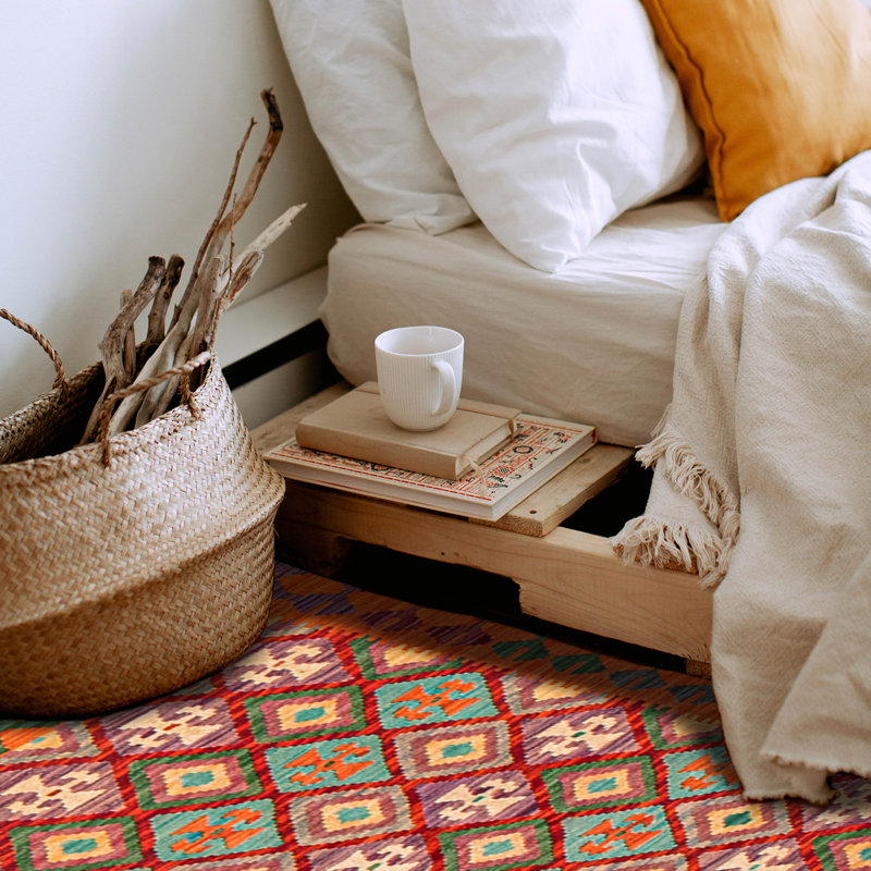 Tapis orange unique 4 pi x 5 pi 10 po Aldwin