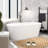 66.9'' x 31.1'' Freestanding Soaking Acrylic Bathtub