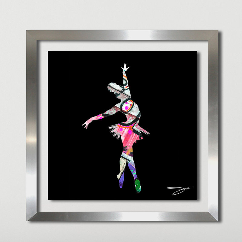 «Dancer 3», impression, Encadrement argenté, H 25,5 po x l 25,5 po x P 1 po