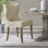 Carson Cream Upholstered Wing Back Dining Side Chair