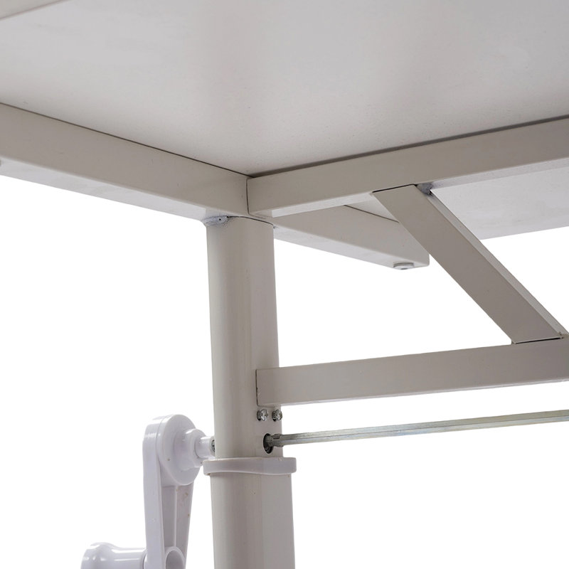 Adjustable Metal Base Computer Desk, 100cm W x 60cm D