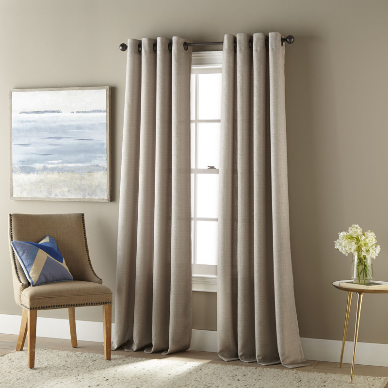 Room Darkening Curtain Single Panel, Gold