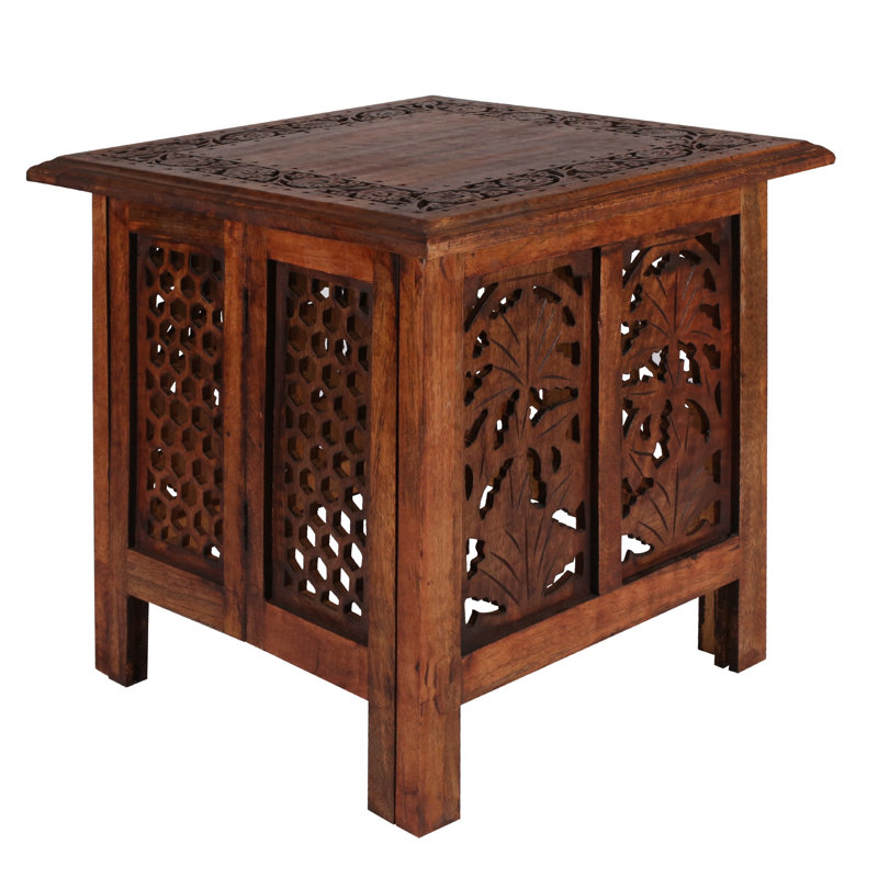 Abbey End Table, Mahogany, 46cm H x 45cm W x 45cm D