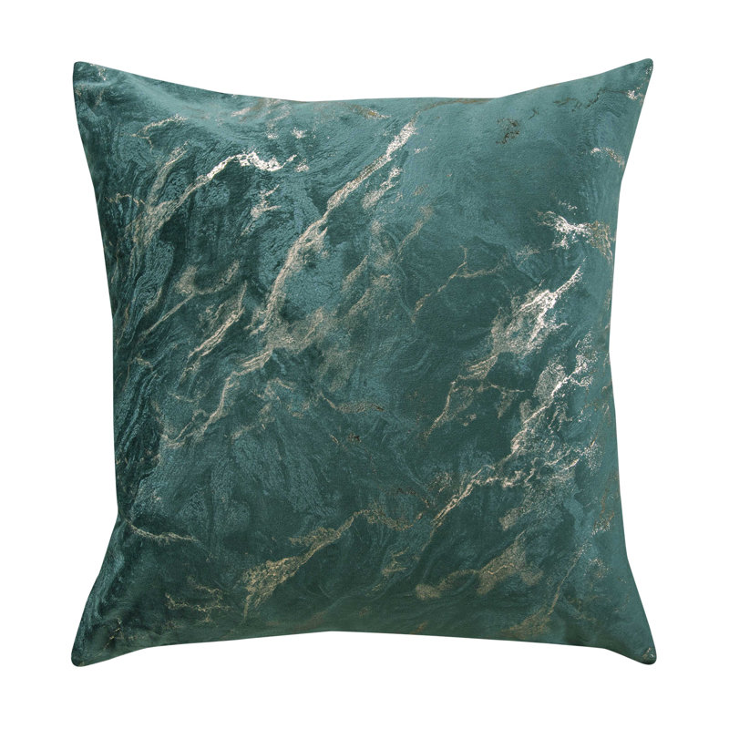 Abdule Square Single Cushion With Filling, Green