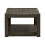 Table de cocktail rectangulaire Arnaline avec tablette de plancher