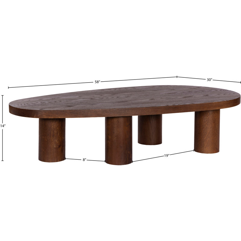 Beekman Solid Wood Coffee Table, Brown