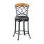 Chaise pivotante à hauteur de comptoir en similicuir 1 pièce