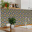 Carrelage mosaïque auto-adhésif en vinyle 6 po x 6 po (ensemble de 24)