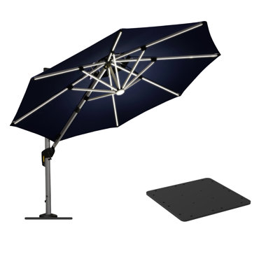 Parasol en porte-à-faux à DEL 120 po Repina