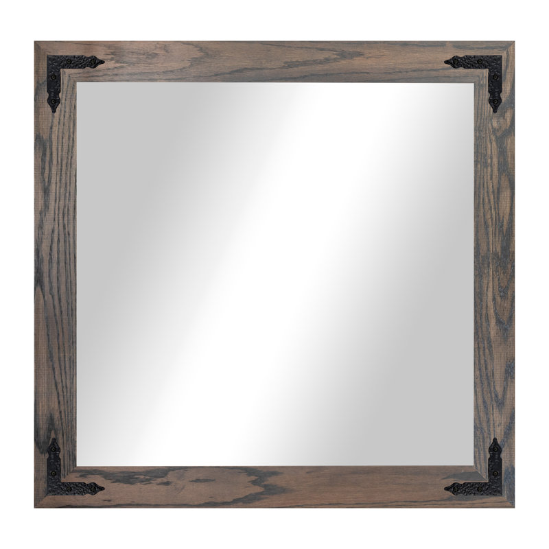 Miroir Gracie Oaks, Gris carbone, 30 po x 33 po