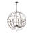 Shamaria 40-Inch Oversize 9 - Light Dimmable Globe Metal Chandelier