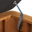 Banc de rangement multifonctionnel avec repose-pieds