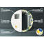 Huldar Glass Flat Wall Mirror