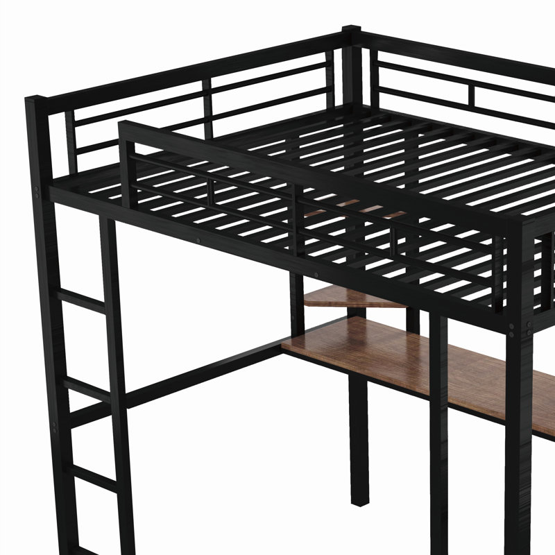 Lit mezzanine double en métal avec bureau intégré Port Mason & Marbles