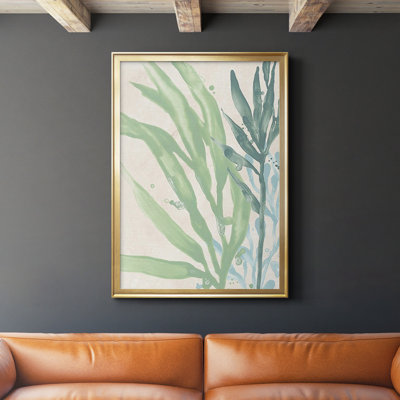 «Swaying Seagrass IV», reproduction encadrée de qualité supérieure - prête à être accrochée