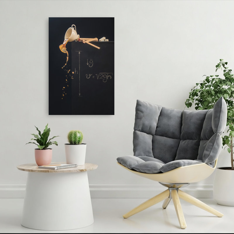 Falling Tea Physics Contemporary Wall Art Print by Dina Belenko - Wrapped Canvas Print, 91.44cm H x 60.96cm W