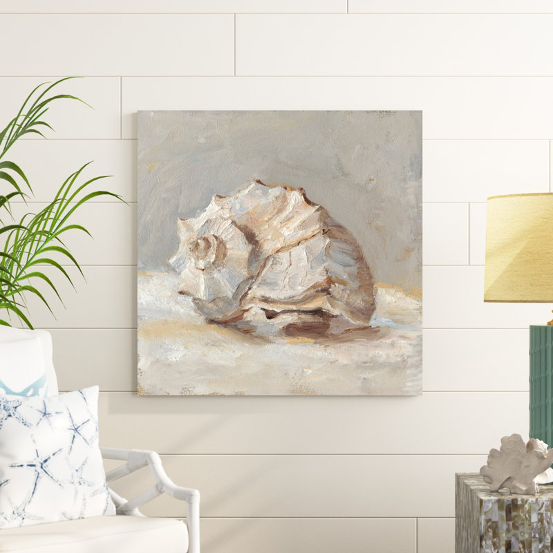 Étude de coquillages impressionnistes II, H 12 po x l 12 po, No, Wrapped Canvas