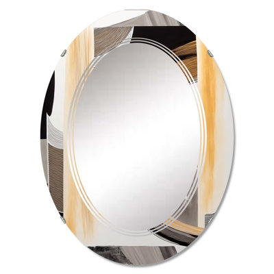 Phawn Glam Art Deco Abstract III - Modern Wall Mirror