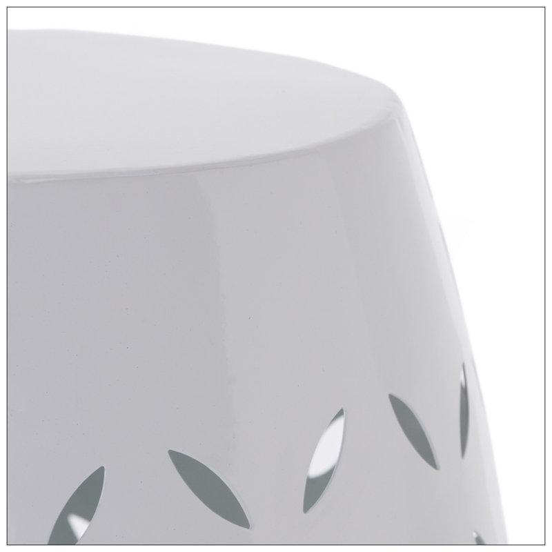 Table d'appoint 12 po LILAC , Blanc